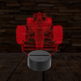 3D LED lámpa - Versenyautó