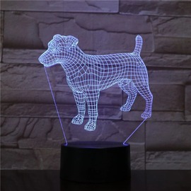 3D LED lámpa - Jack Russel Terrier