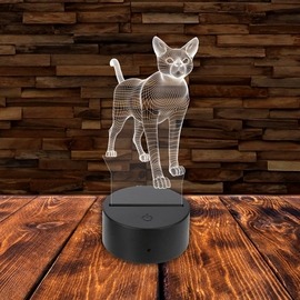 3D LED lámpa - Macska 3D LED lámpa - Macska