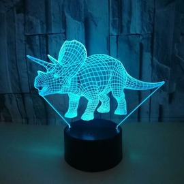 3D LED lámpa - Triceratops