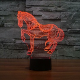 3D LED lámpa - Lovas
