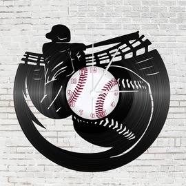 Bakelit falióra - Baseball játékos Bakelit falióra - Baseball játékos