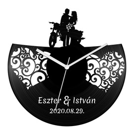 Esküvő motoros bakelit óra Esküvő motoros bakelit óra