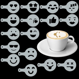 Cappuccino és kávé díszítő Emoji sablonok (16db)
