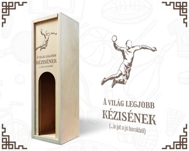 Fa bortartó doboz - Kézilabdásnak Fa bortartó doboz - Kézilabdásnak