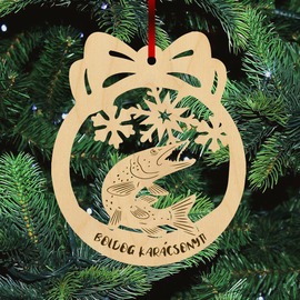 Fa karácsonyfadísz - Csuka