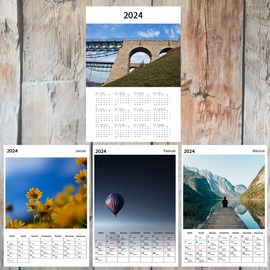 Egyedi fényképes naptár 2024