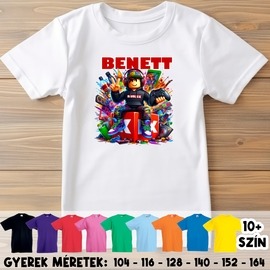 Egyedi neves Roblox gxerek póló Egyedi neves Roblox gxerek póló