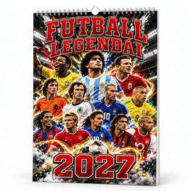 Futball legendái falinaptár 2027 Futball legendái falinaptár 2027