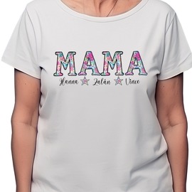 Mama póló egyedi nevekkel Mama póló egyedi nevekkel
