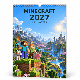 Minecraft falinaptár Minecraft falinaptár