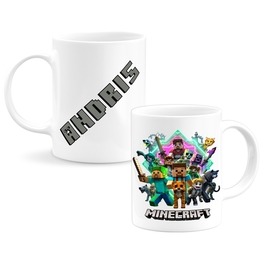 Minecraft gamer egyedi neves bögre Minecraft gamer egyedi neves bögre