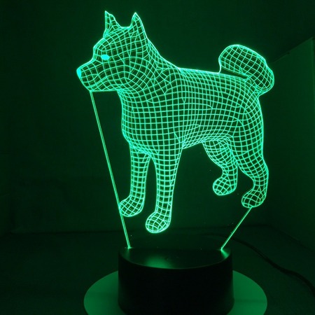 3D LED lámpa - Akita