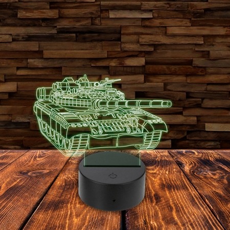 3D LED lámpa - Tank 3D LED lámpa - Tank