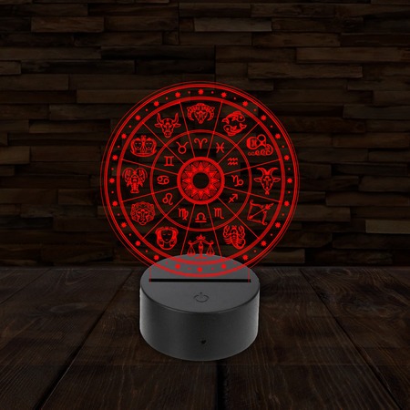 3D LED lámpa - Horoszkóp