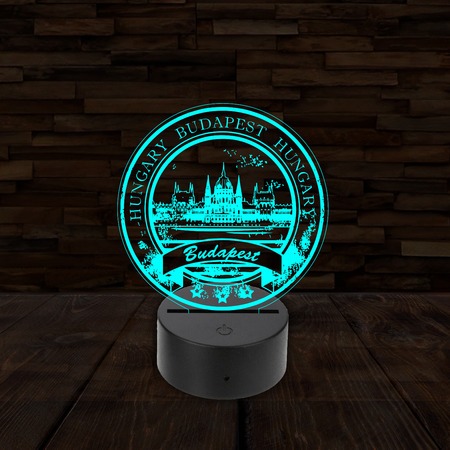 3D LED lámpa - Parlament