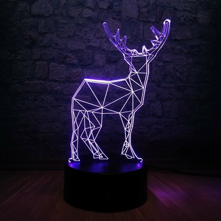 3D LED lámpa - Szikaszarvas