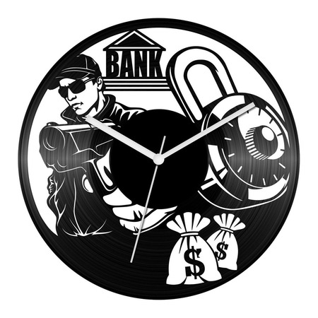 Bankrabló bakelit óra Bankrabló bakelit óra