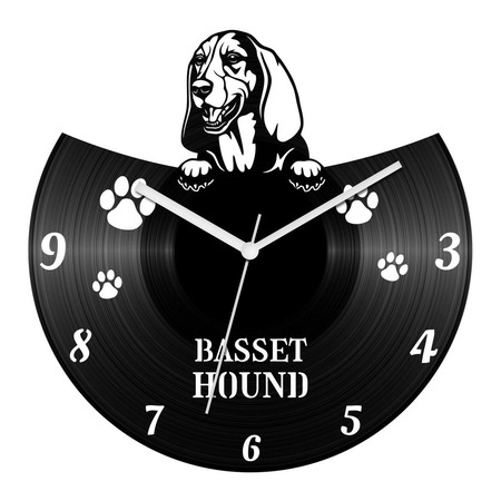 Basset hound bakelit óra Basset hound bakelit óra