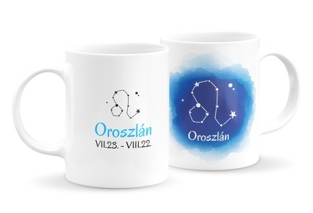 Oroszlán csillagjegyes bögre Oroszlán csillagjegyes bögre