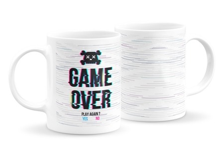 Game over feliratos bögre 3 Game over feliratos bögre 3
