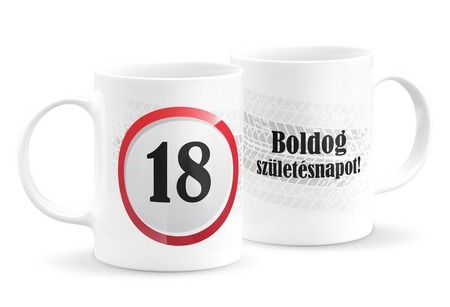 Sebességkorlát szülinapi bögre (bármilyen számmal) Sebességkorlát szülinapi bögre (bármilyen számmal)