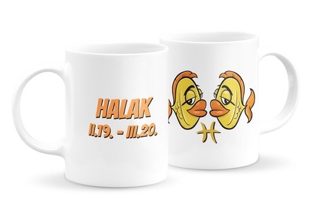 Halak csillagjegyes vicces bögre Halak csillagjegyes vicces bögre