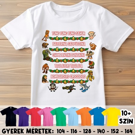 Brainrot karácsonyi gyerek póló Brainrot karácsonyi gyerek póló