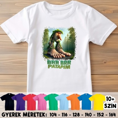 Brr Brr Patapim brainrot gyerek póló Brr Brr Patapim brainrot gyerek póló