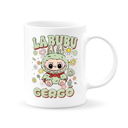 Labubu bögre - névre szóló - Zöld Labubu bögre - névre szóló - Zöld