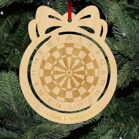 Fa karácsonyfadísz  - Darts