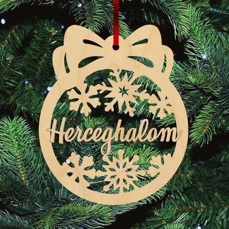 Fa karácsonyfadísz - Herceghalom Fa karácsonyfadísz - Herceghalom