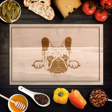 Francia Bulldog 2 vágódeszka Francia Bulldog 2 vágódeszka