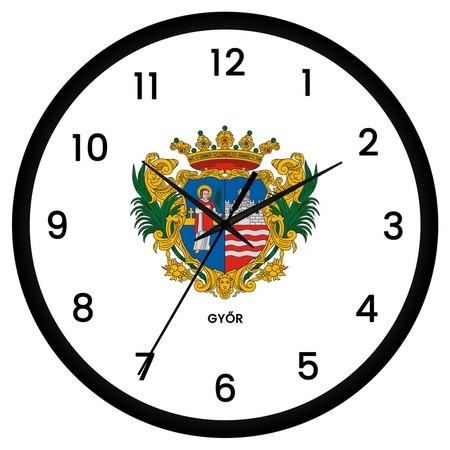 Győr címeres falióra Győr címeres falióra