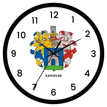 Kaposvár címeres falióra Kaposvár címeres falióra