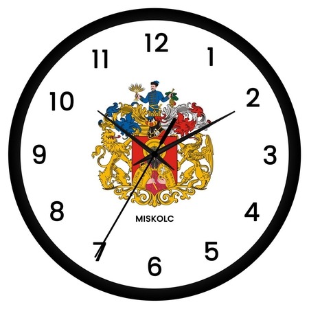 Miskolc címeres falióra Miskolc címeres falióra