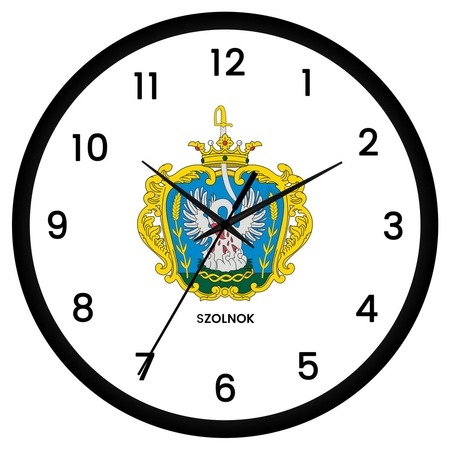 Szolnok címeres falióra Szolnok címeres falióra