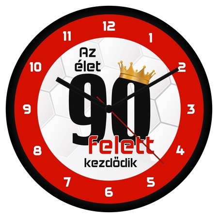 Születésnapi falióra - 90 felett Születésnapi falióra - 90 felett
