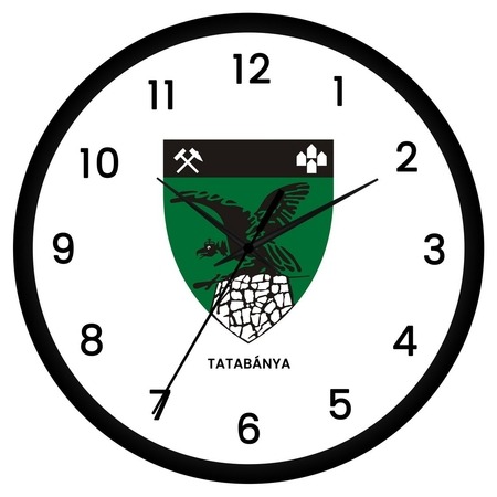Tatabánya címeres falióra Tatabánya címeres falióra