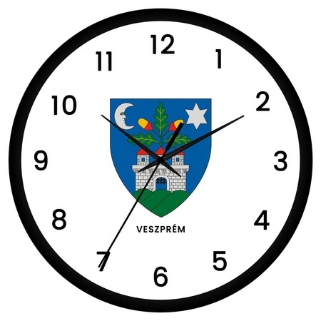 Veszprém címeres falióra Veszprém címeres falióra