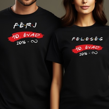 Fér és feleség egyedi páros póló Fér és feleség egyedi páros póló