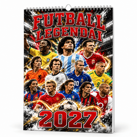 Futball legendái falinaptár 2027 Futball legendái falinaptár 2027