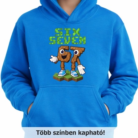 Gyerek pulóver - Minecraft stílusú six seven Gyerek pulóver - Minecraft stílusú six seven
