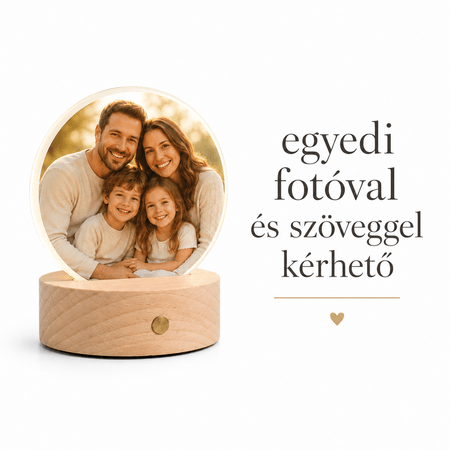Led lámpa - Egyedi fotóval és szöveggel