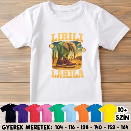 Lirili Larila brainrot gyerek póló Lirili Larila brainrot gyerek póló