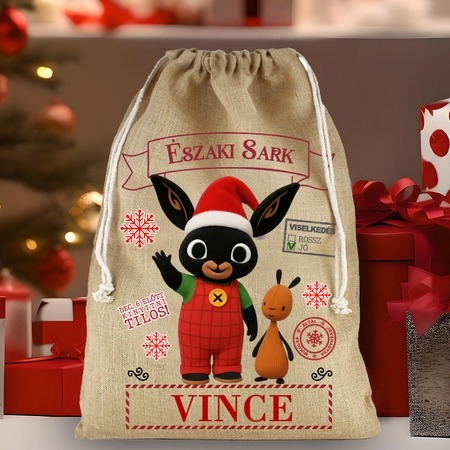 Mikulás zsák - Pamut vászon - Bing nyuszi Mikulás zsák - Pamut vászon - Bing nyuszi