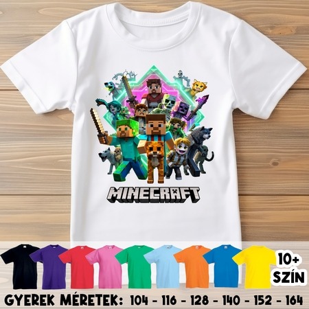 Minecraft csapat gyerek póló Minecraft csapat gyerek póló