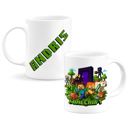 Minecraft egyedi neves bögre Minecraft egyedi neves bögre