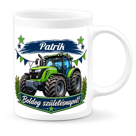 Születésnapra - traktor bögre Születésnapra - traktor bögre