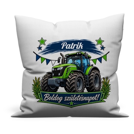 Születésnapra - traktor párna Születésnapra - traktor párna